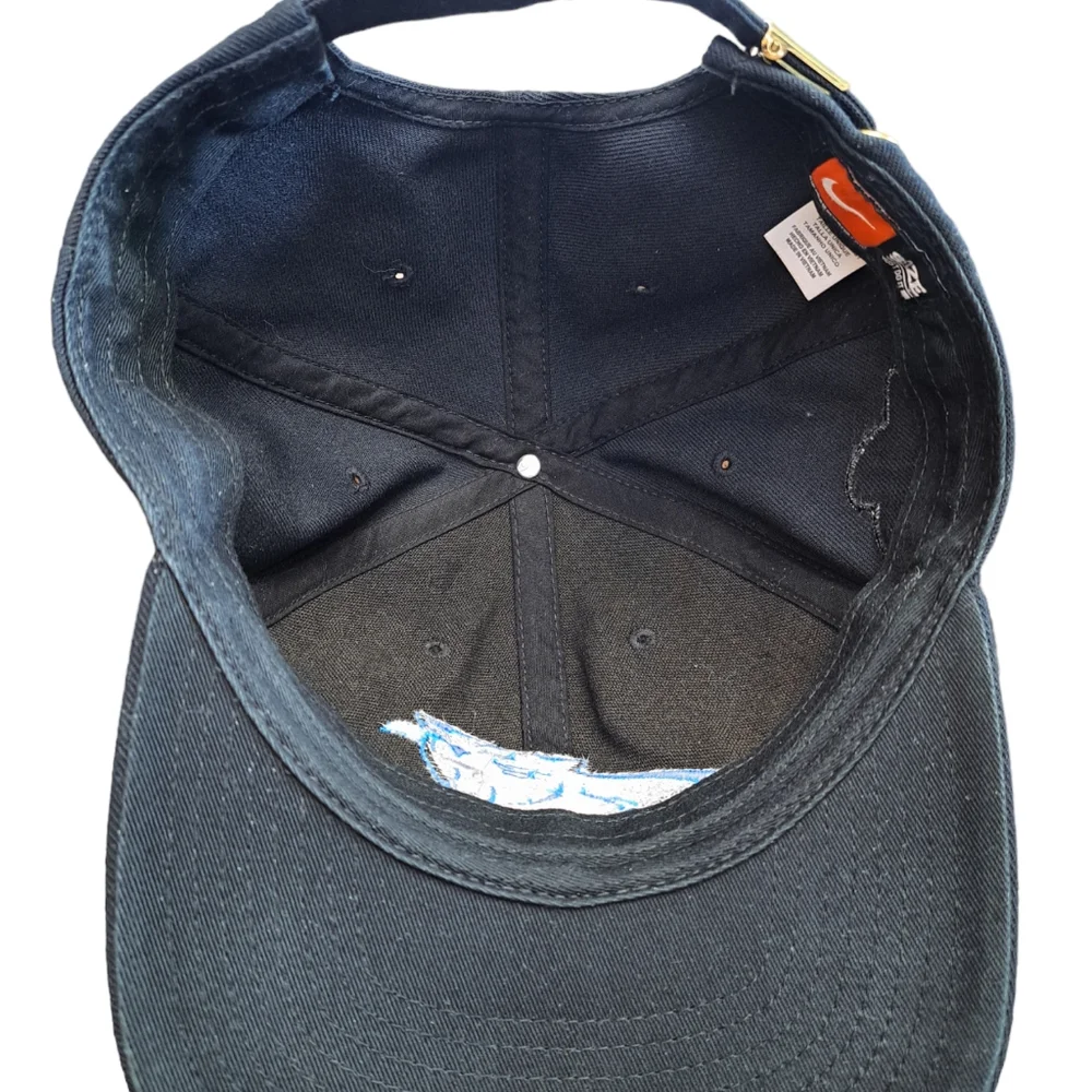 Nike Hat Mens One Size Adjustable Carolina Panthers Swoosh Football Superbowl 50